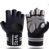 Wire Armor Gym Gloves - Black  (Unisex)